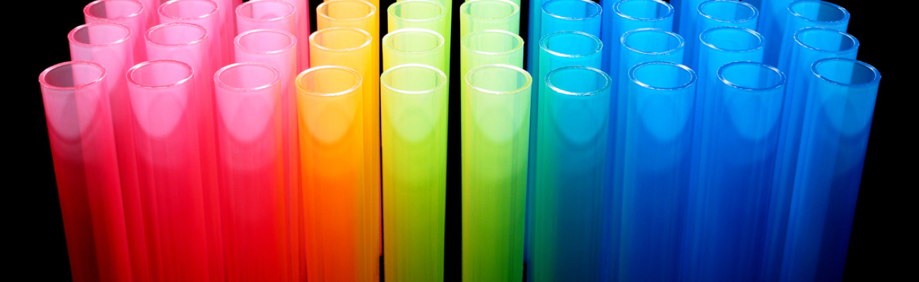 colorful tubes