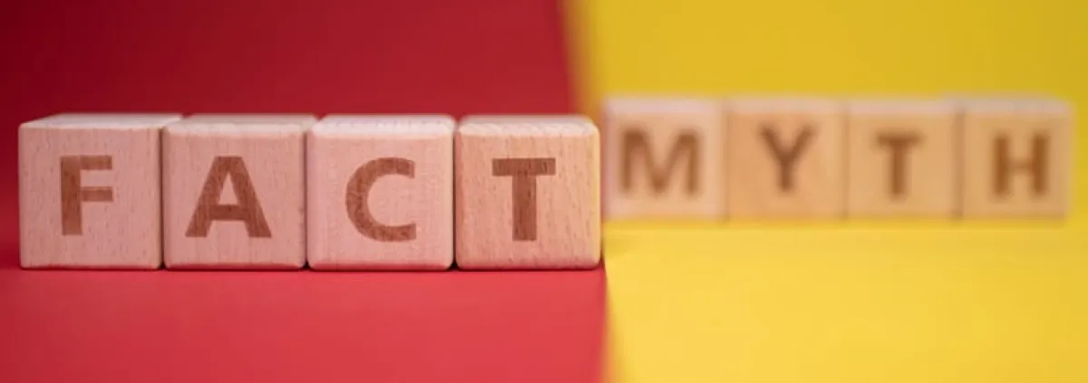 Letters that spell Fact and Myth