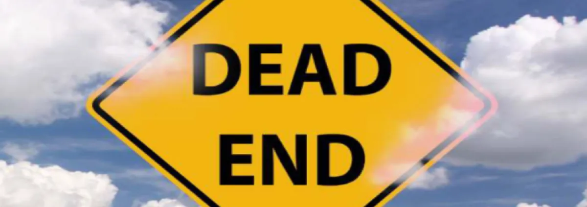a dead end sign