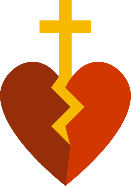 A Cross healing a Heart